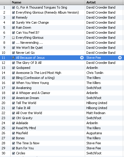 Top Songs of 2007